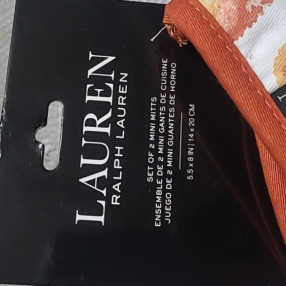 🍂🍁Ralph Lauren Mini Oven Mitts - Picture 3 of 8